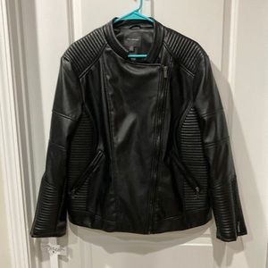 The Limited Faux Leather Jacket, Size 2X Plus Size